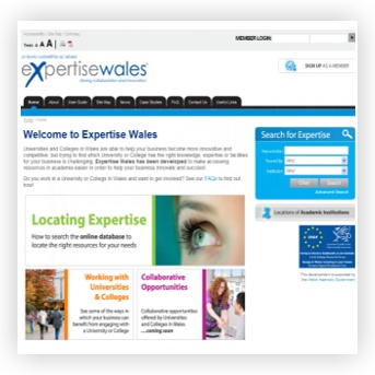 Eazyweb announce the launch of Expertise Wales - new portal for the Welsh Assembly Government