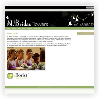 StBrides Flowers - florist in St Brides supplying wedding flowers and flowers for all special occasions